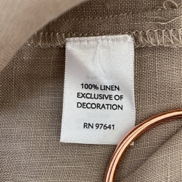 J. Jill Linen Tunic Top Women's Small Neutral Beige - Picture 9 of 9